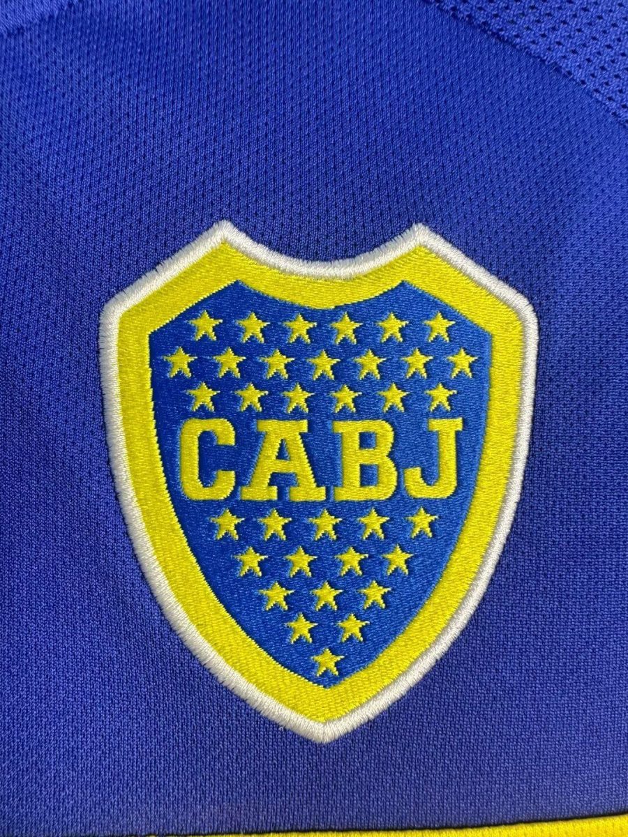 tunique-de-foot-boca-juniors-domicile-vintage-debut-annees-deux-mille Fodboldtrøje Boca Juniors hjemmebane vintage tidlige 2000'ere