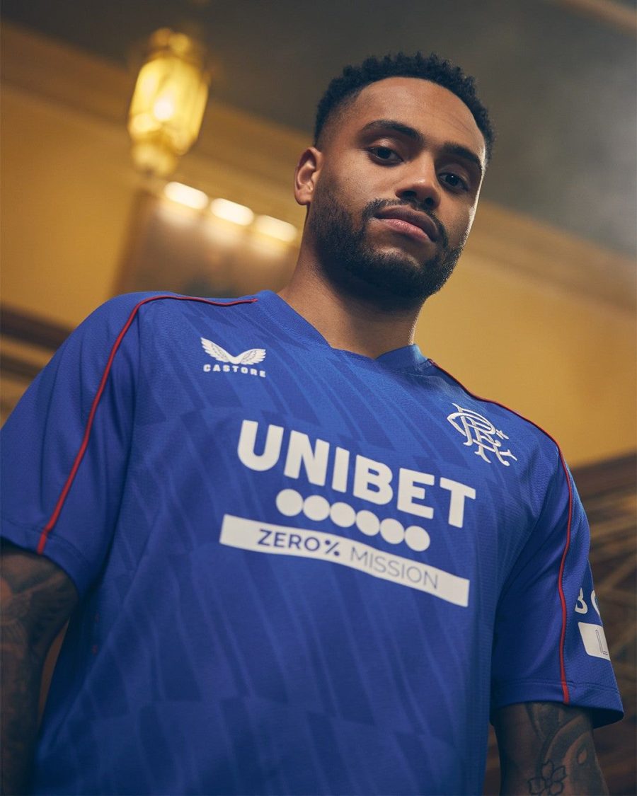 Fodboldtrøje Rangers FC officiel hjemmebanetrøje 2024-2025