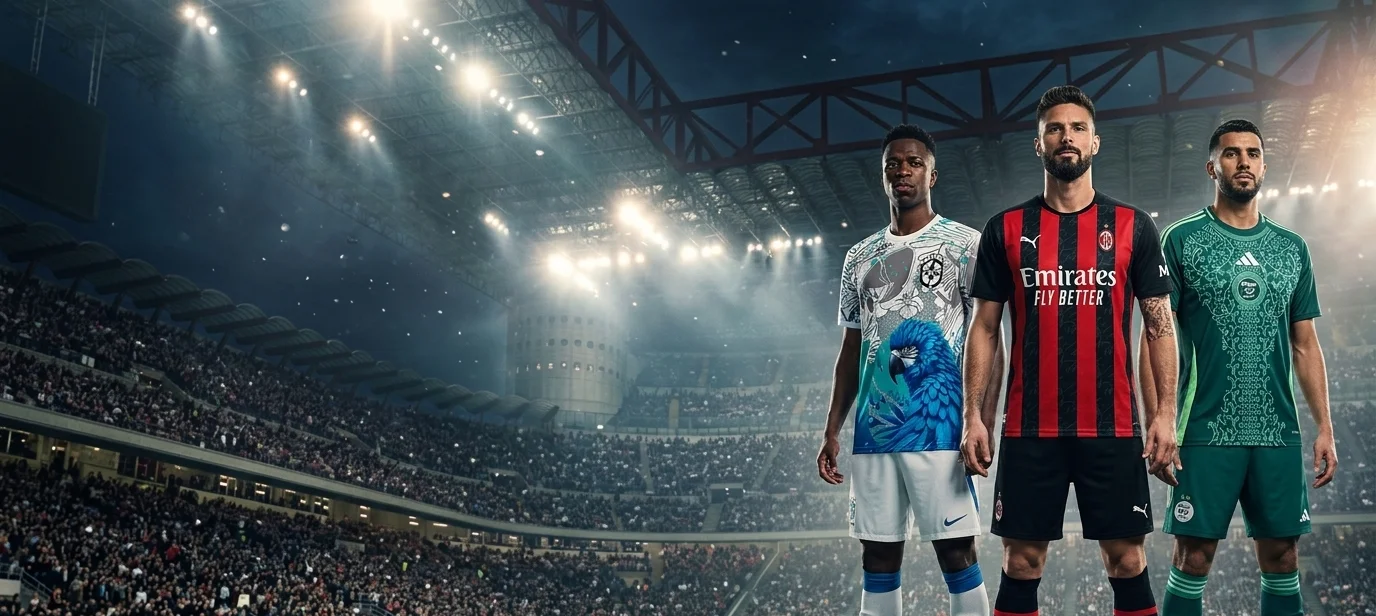 Maillots de football concept