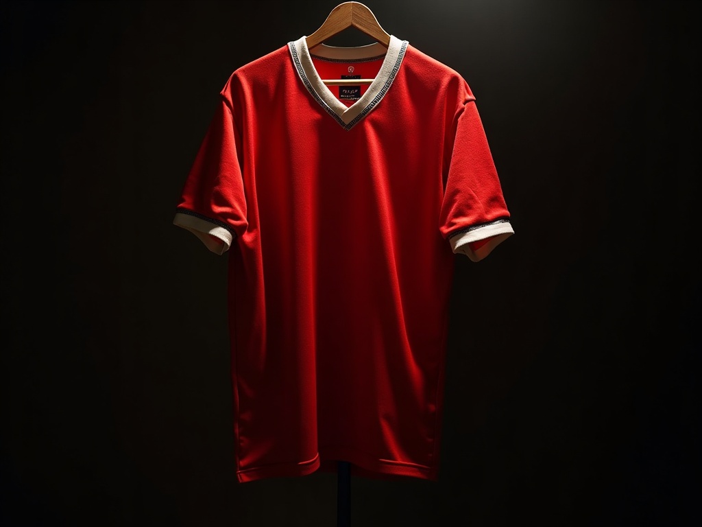 Vintage rød Manchester United-trøje fra 90'erne