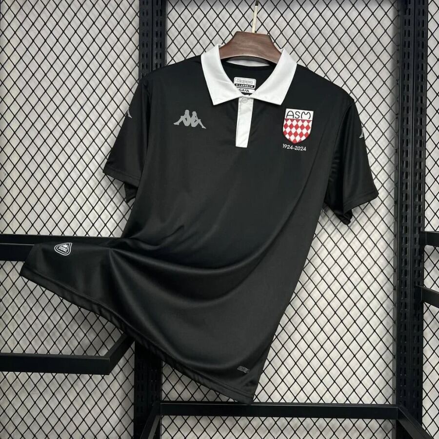 AS Monaco 2024-2025 sort officiel trøje