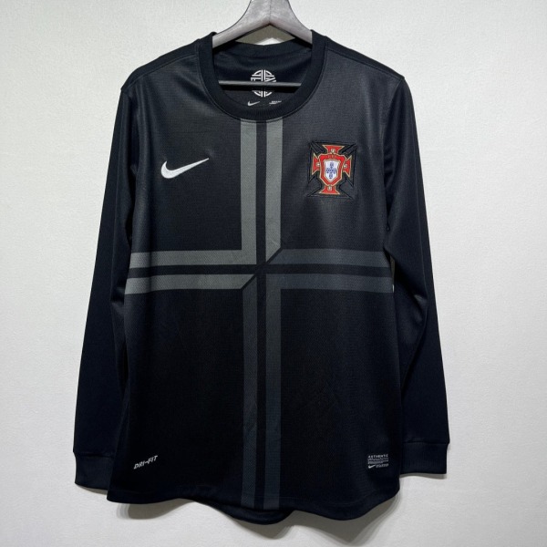 Fodboldtrøje Portugal Udebanetrøje 2012 Retro Lange Ærmer