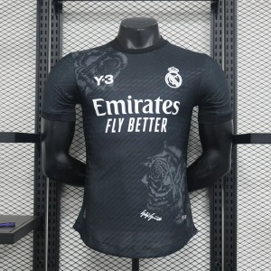 Fodboldtrøje Real Madrid Y3 Sort 2024-2025