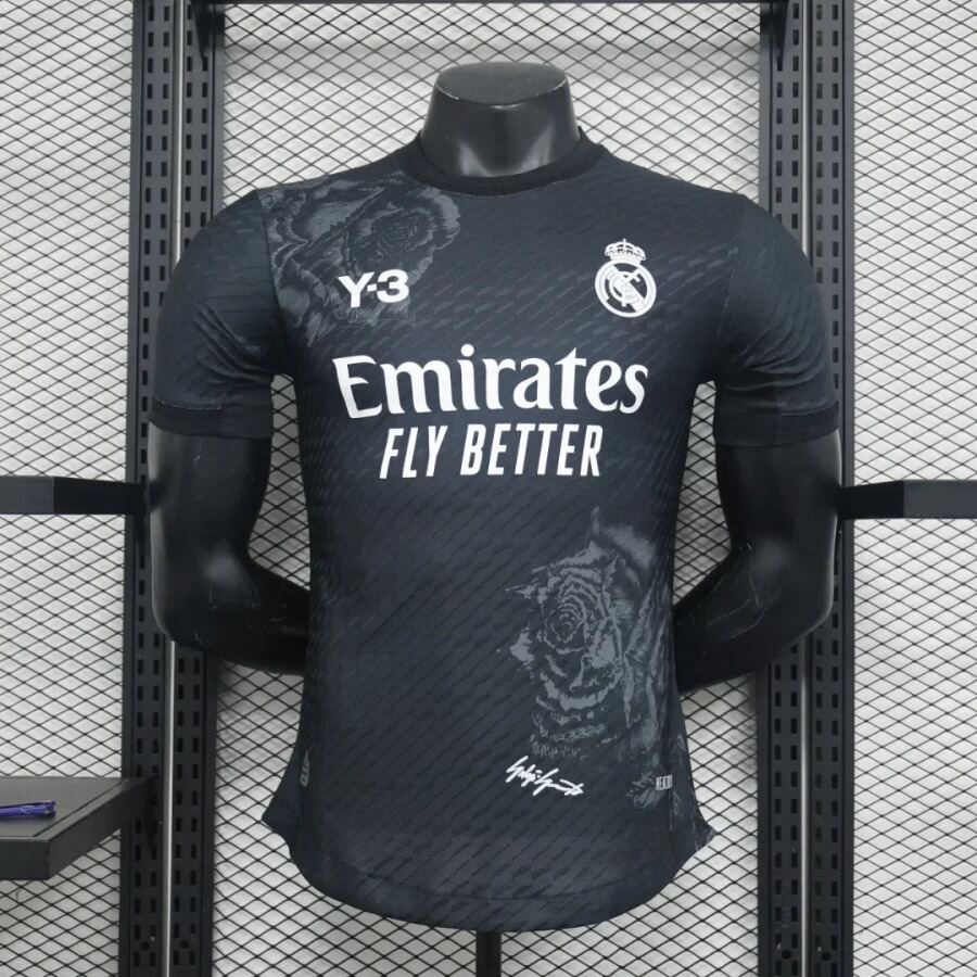 Fodboldtrøje Real Madrid Y3 Sort 2024-2025