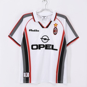 07a8401a81c8a72512803c4dbdd9499e.jpg Fodboldtrøje AC Milan Udebanetrøje 1997-1998 Retro