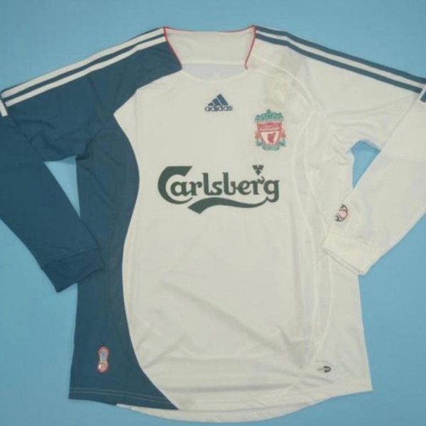 Fodboldtrøje Liverpool 2006/07 Udebanetrøje Langærmet