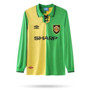 Fodboldtrøje Manchester United 1992/93 Third Manches Longues