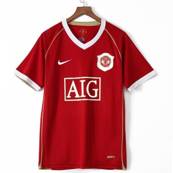 Fodboldtrøje Manchester United Hjemmebanetrøje Retro 2006-2007