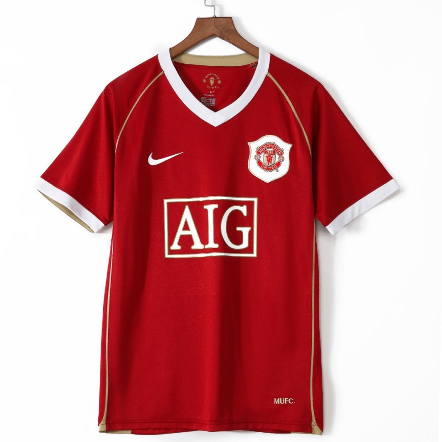 Fodboldtrøje Manchester United Hjemmebanetrøje Retro 2006-2007