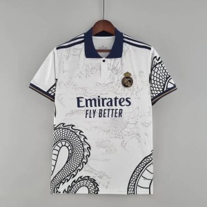 Fodboldtrøje Real Madrid 2023-2024 Dragon Edition Hvid