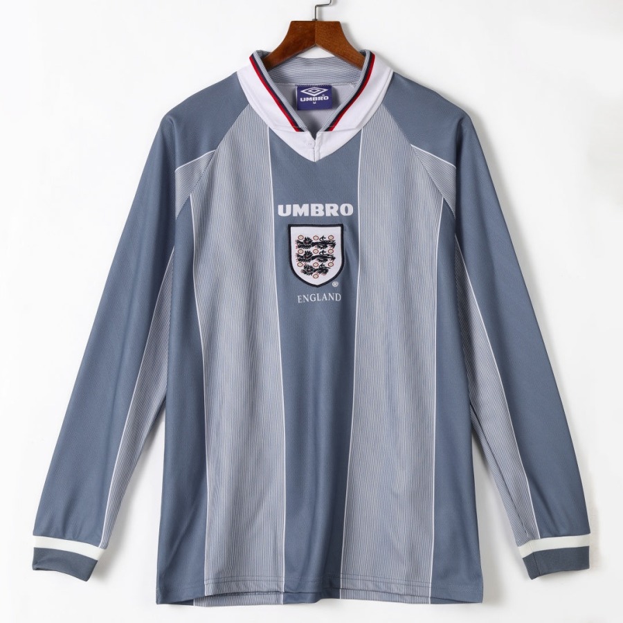 134893adaec501e2be45d43bfe878b6a.jpg Fodboldtrøje England Udebanetrøje 1996 Retro Langærmer