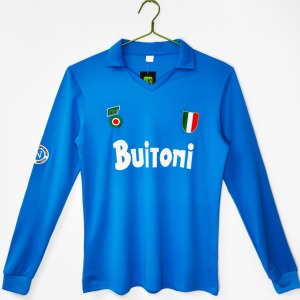 Napoli Hjemmebanetrøje 1987-1988 Langærmer Retro