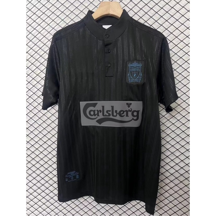 Liverpool 1995 Retro Sort Premium Fodboldtrøje