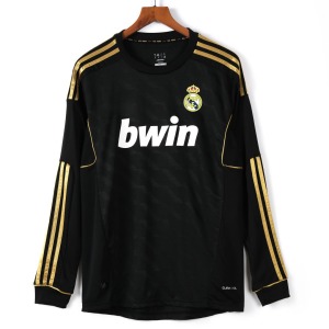 Fodboldtrøje Real Madrid Udebanetrøje 2011-2012 Langærmer