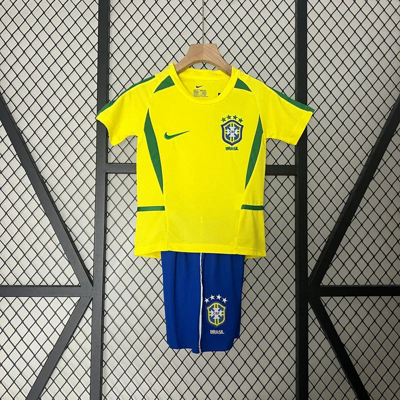 Børnefodboldtrøje Brasilien Retro 2002