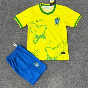 Fodboldtrøje Brasilien 25/26 Børn Bird Yellow