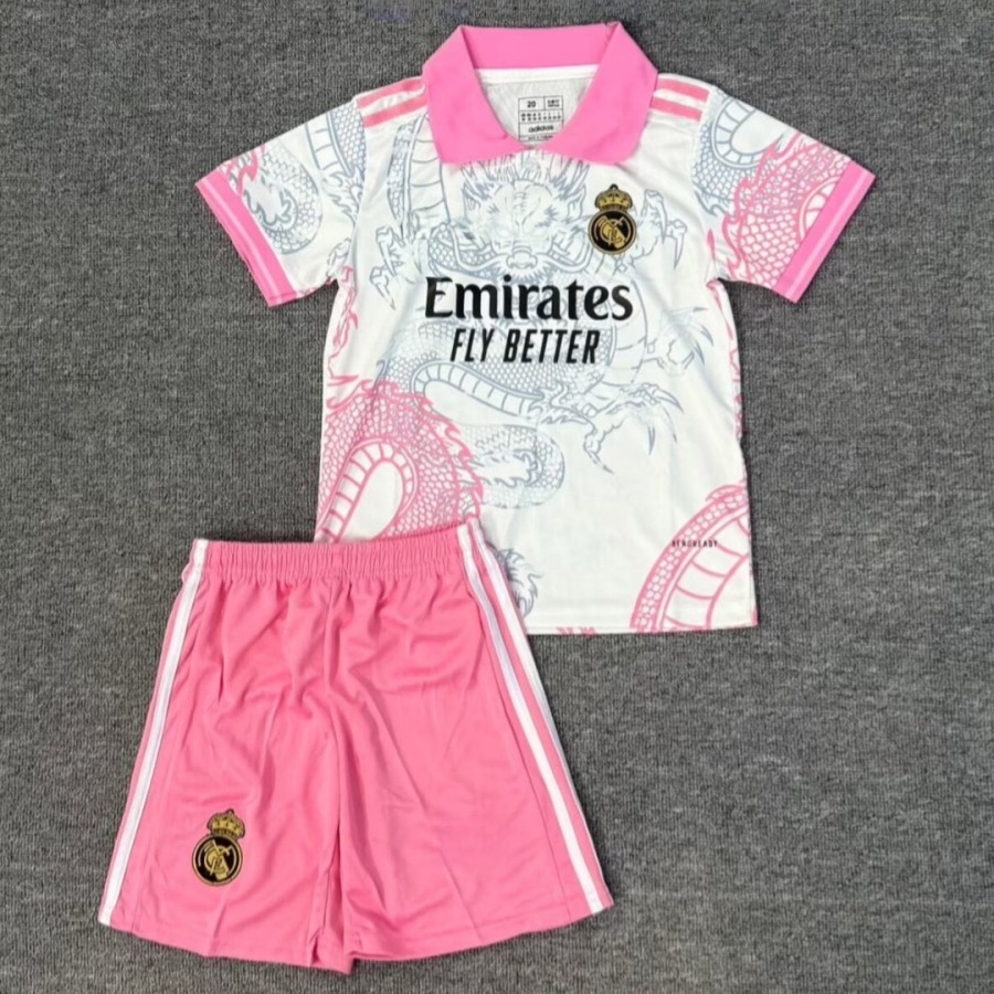 Real Madrid 25/26 Børnerose Premium-trøje
