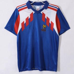 Fodboldtrøje Frankrig Hjemmebanetrøje Retro 1990