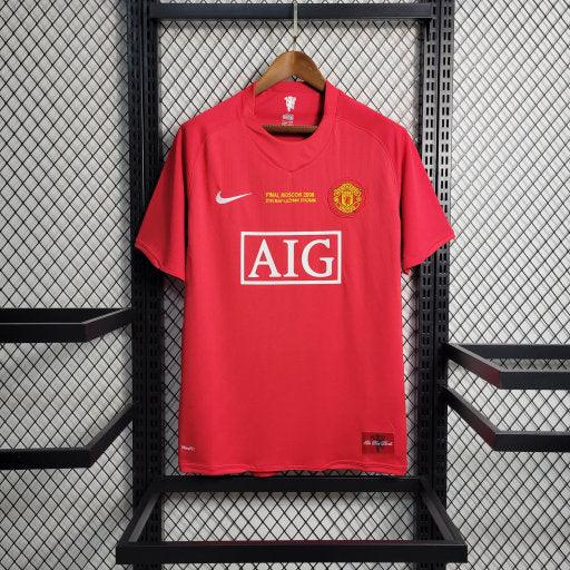 Fodboldtrøje Manchester United Hjemmebanetrøje 2007-08