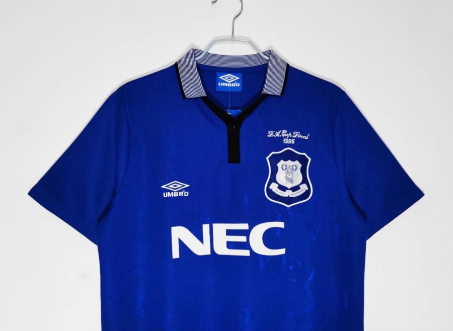 Fodboldtrøje Everton Hjemmebanetrøje 1995/96