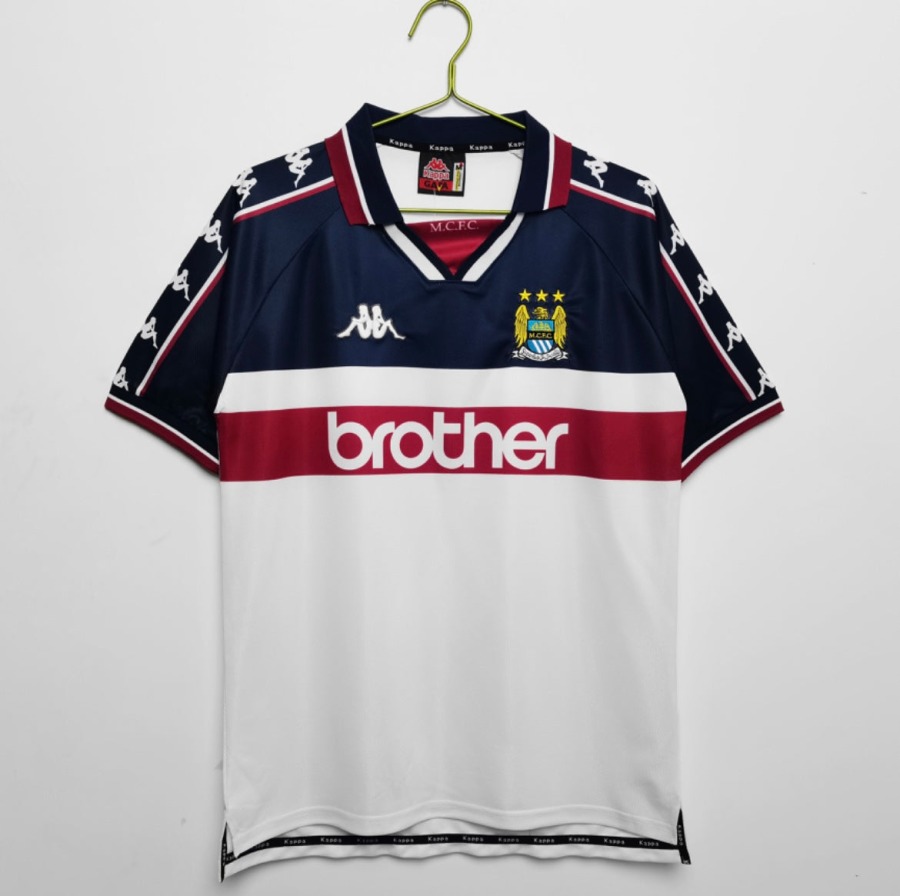 Fodboldtrøje Manchester City Udebanetrøje 1997/98