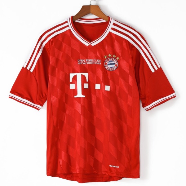 Fodboldtrøje Bayern München Hjemmebanetrøje 2013-2014 Retro