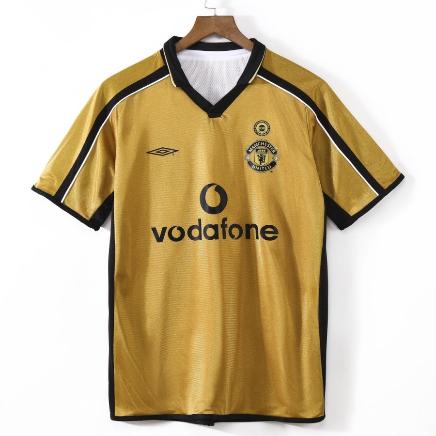 Fodboldtrøje Manchester United 2001-2002 Retro Premium