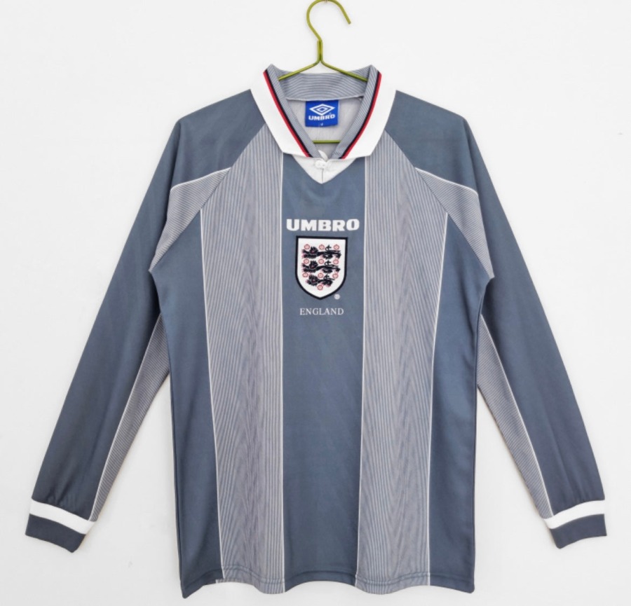 England 1996 Udebanetrøje Lange Ærmer