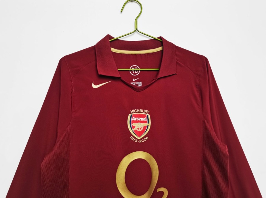 Fodboldtrøje Arsenal 2005/06 Hjemmebanetrøje Lange Ærmer