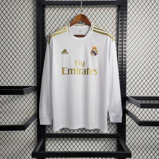 Real Madrid Fodboldtrøje 2019-2020 Langærmet Retro