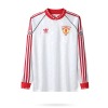 Fodboldtrøje Manchester United 1990/91 Udebanetrøje Lange Ærmer