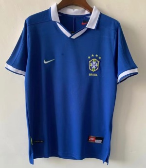 Fodboldtrøje Brasilien Udebanetrøje 1998