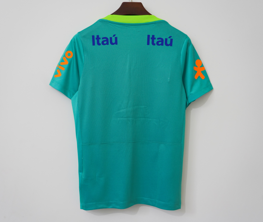 Fodboldtrøje Brasilien Træning Grøn 2004 Retro