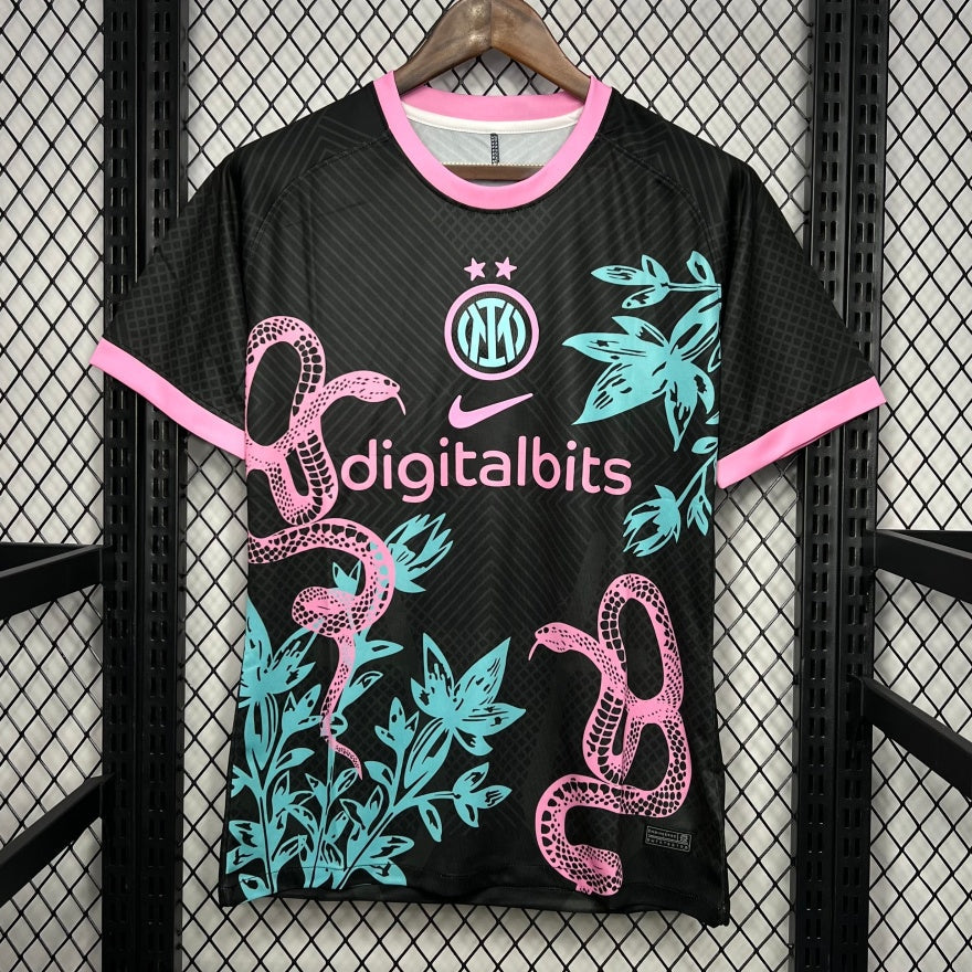 Fodboldtrøje Inter Milano 24/25 Rød Slange
