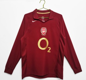 Fodboldtrøje Arsenal 2005/06 Hjemmebanetrøje Lange Ærmer