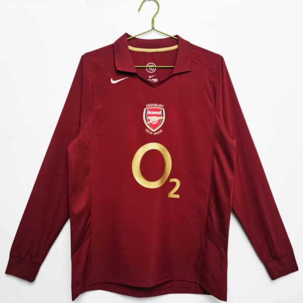 Fodboldtrøje Arsenal 2005/06 Hjemmebanetrøje Langærmet