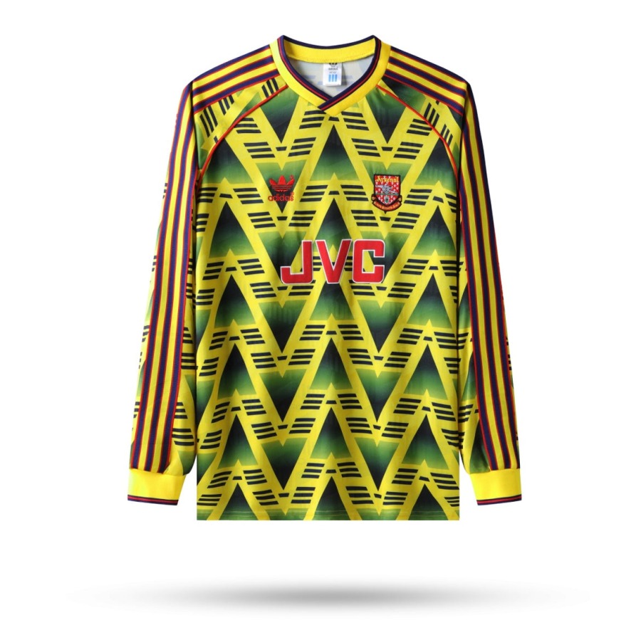 Fodboldtrøje Arsenal 1992/93 Udebanetrøje Manches Longues
