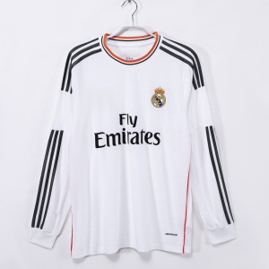 Fodboldtrøje Real Madrid Hjemmebanetrøje 2013-2014 Lange Ærmer