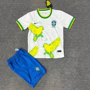 Fodboldtrøje Brasilien 25/26 Børn Special Bird White