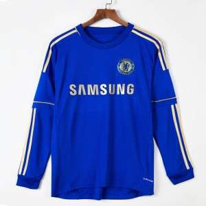 Fodboldtrøje Chelsea Hjemmebanetrøje Retro Langærmer 2012-2013