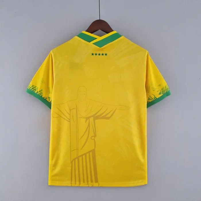 Fodboldtrøje Brasilien 2022 Specialudgave Gul