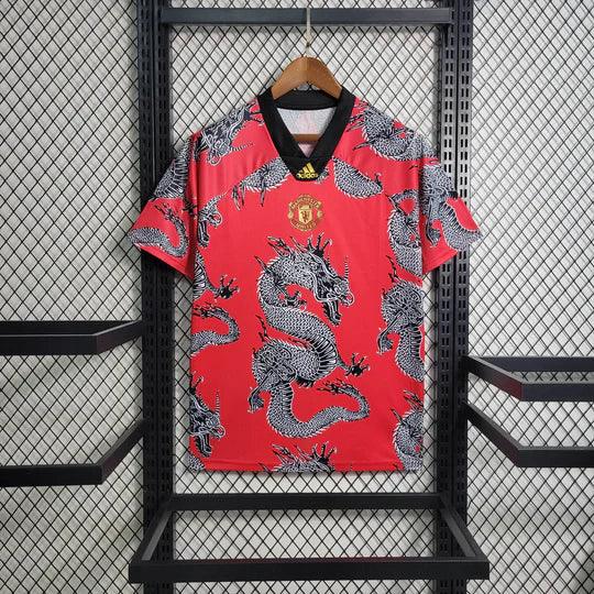 Fodboldtrøje Manchester United Retro 2019-2020 Drage