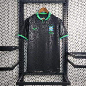 Fodboldtrøje Brasilien 22/23 Leopard Sort