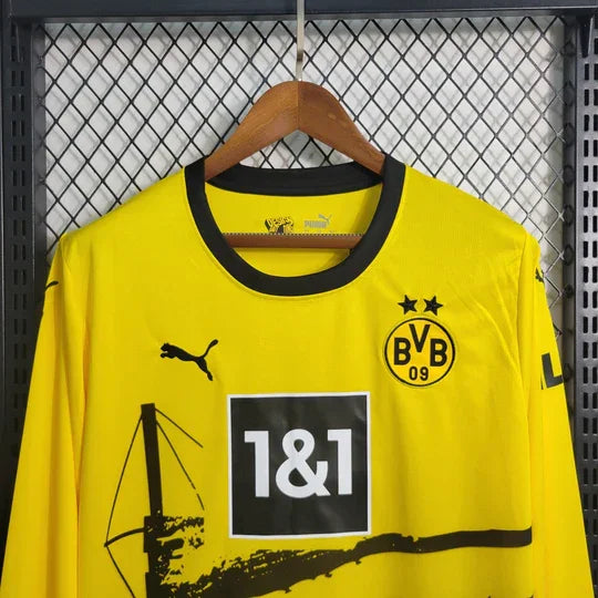 Dortmund Fodboldtrøje 2023-2024 Langærmet