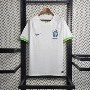 Fodboldtrøje Brasilien 2022-23 Leopard Hvid