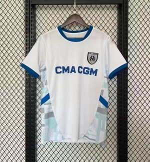 OM 24/25 Hvid - Olympique Marseille Fodboldtrøje