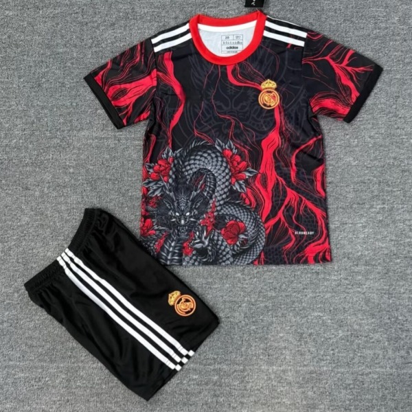 Fodboldtrøje Real Madrid 25/26 Børn Rød Special