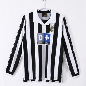 9ca2d46bb14e0cbfc2382c388f229666.jpg Fodboldtrøje Juventus Hjemmebanetrøje 1999-2000 Retro Lange Ærmer