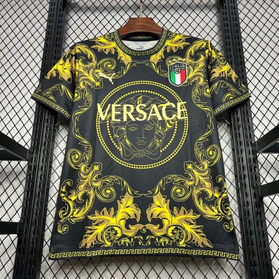Italien 24/25 Special Edition Gul Fodboldtrøje