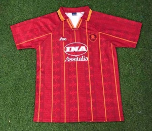 Fodboldtrøje AS Roma 1996/97 Hjemmebanetrøje